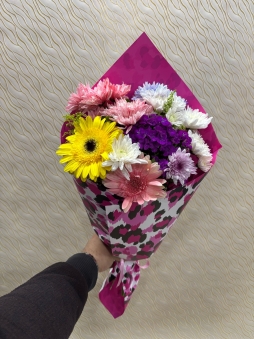 Leopar desenli buket